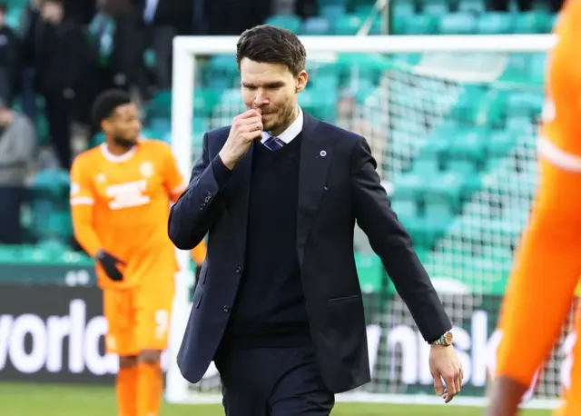 Rangers manager Danny Rohl at Easter Road