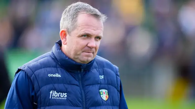 Antrim boss Davy Fitzgerald watches the action