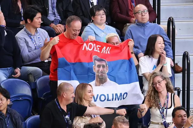 Novak Djokovic supporters