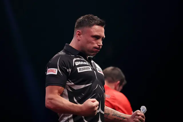 Gerwyn Price celebrates