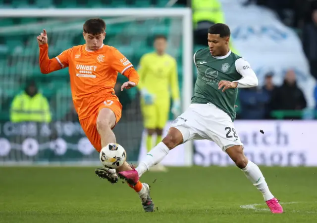 Kai Andrews impressed on his Hibs debut