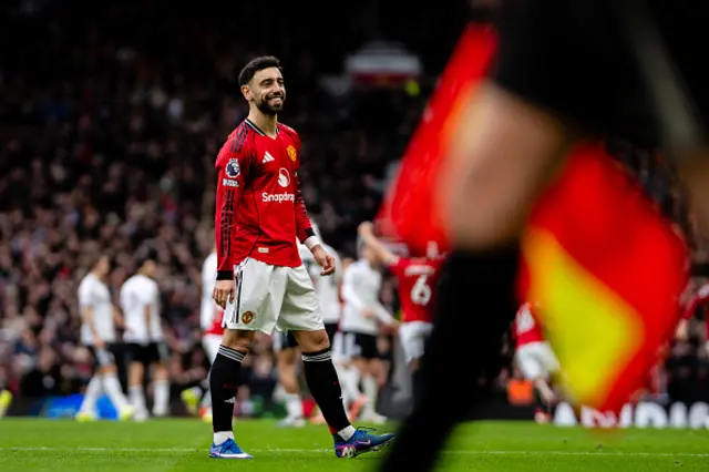 Bruno Fernandes of Manchester United celebrates