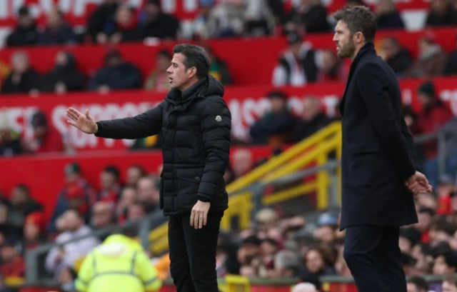 Fulham manager Marco Silva gestures