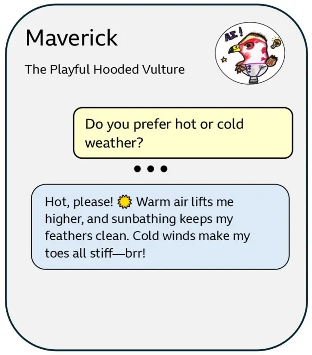 AI chatbot answering questions