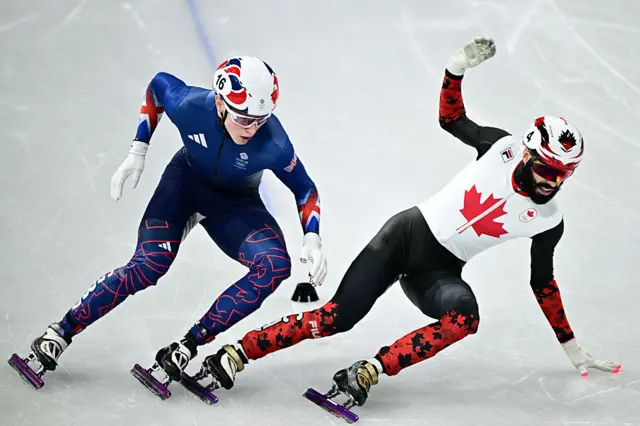 Canada's Steven Dubois and Britain's Niall Treacy