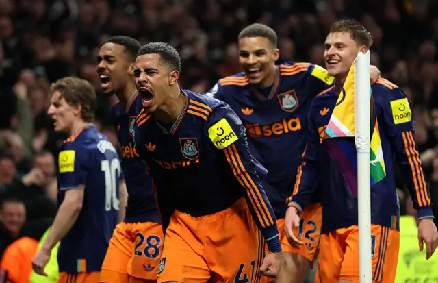 Jacob Ramsey celebrates