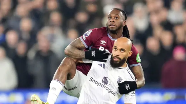 Aaron Wan-Bissaka and Bryan Mbeumo