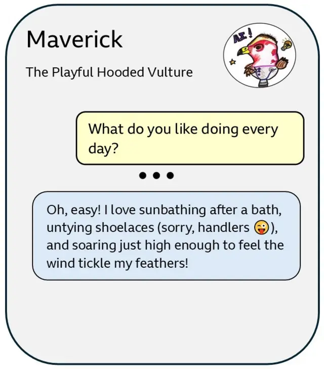 AI chatbot answering questions