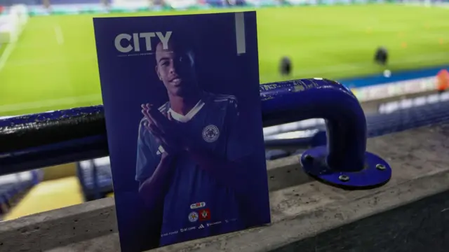 The matchday programme at Leicester