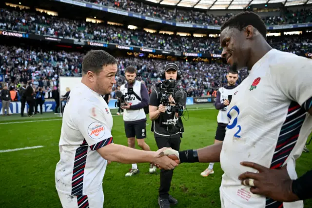 Jamie George and Maro Itoje