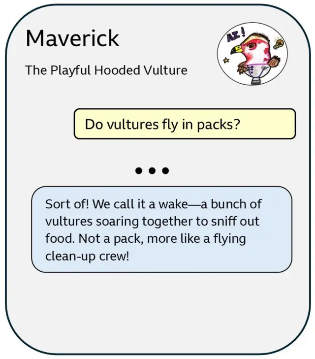 AI chatbot answering questions