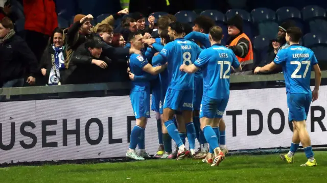 Peterborough players celebrate