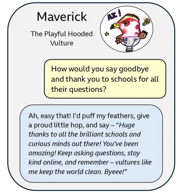 AI chatbot answering questions