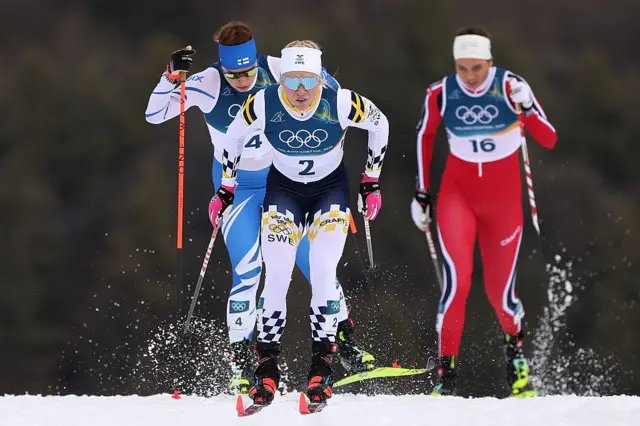 Jonna Sundling of Team Sweden and Kristine Stavaas Skistad of Team Norway