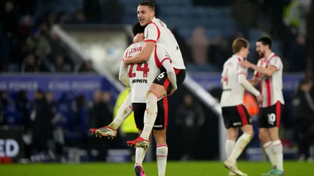 Taylor Harwood-Bellis jumps on match-winner Shea Charles