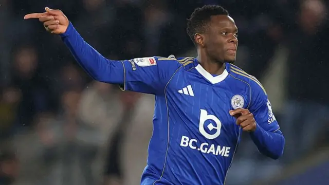 Patson Daka celebrates