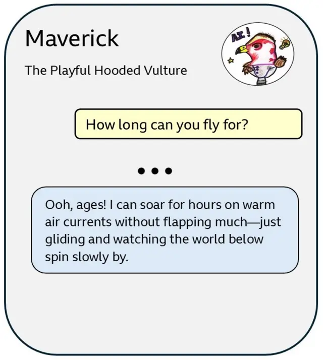 AI chatbot answering questions