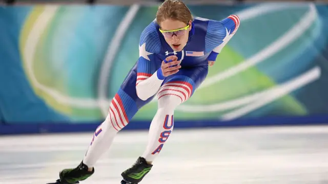 USA speed skater Jordan Stolz
