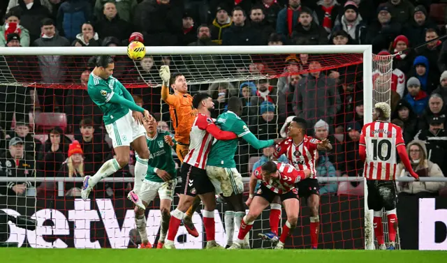 Virgil van Dijk scores the opening goal