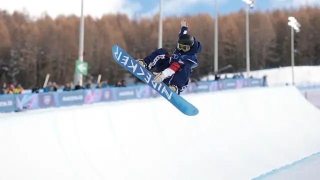 United States' Madeline Schaffrick in action