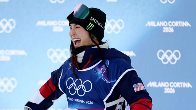 Chloe Kim smiling