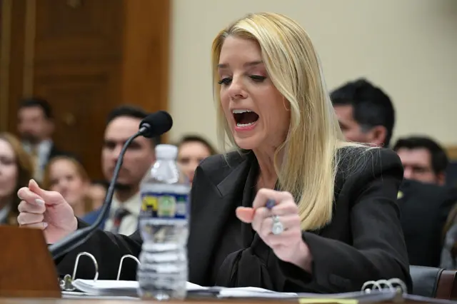 Democrat storms out as Pam Bondi faces questions in fiery ...