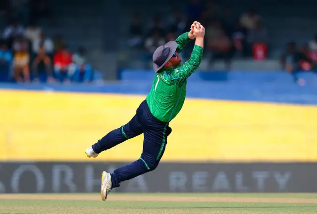 Paul Stirling diving catch