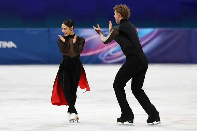 Madison Chock and partner Evan Bates