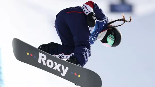 Chloe Kim in action