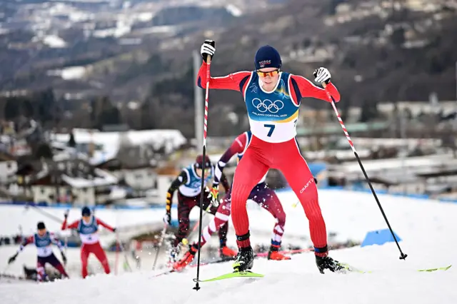 Jens Luraas Oftebro on his way to gold