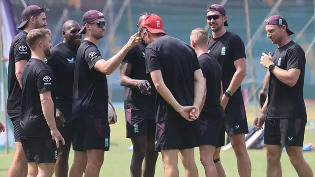 England players during an ICC Men's T20 World Cup India & Sri Lanka 2026 England net session