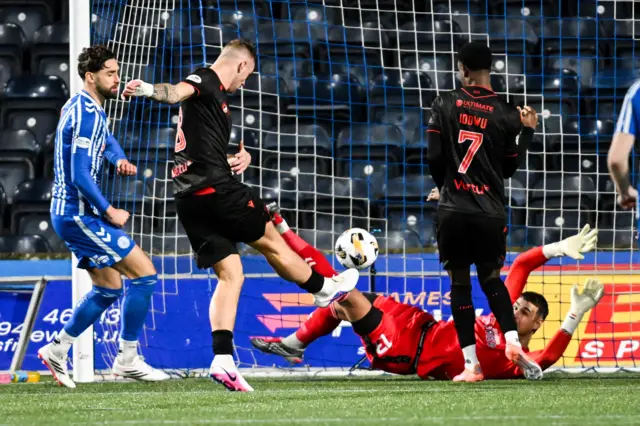 St. Mirren's Killian Phillips scores to make it 2-2