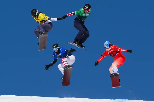 Charlotte Bankes, Meryeta Odin, Lea Casta and Sina Siegenthaler in action at last year's world championships