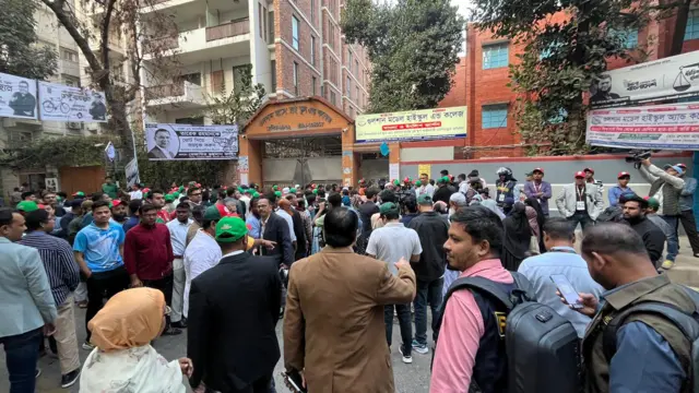 Voters waiting for polls to open