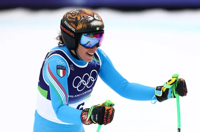 Federica Brignone after her run