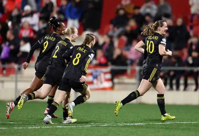 Elisabeth Terland celebrates