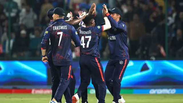 Team Namibia celebrate