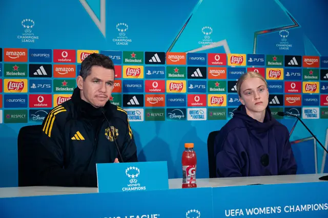 Marc Skinner and Anna Sandberg speak to the media