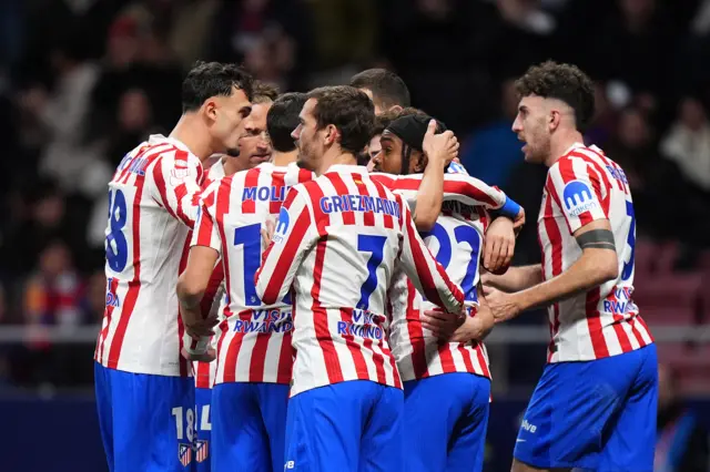 Atletico Madrid celebrate