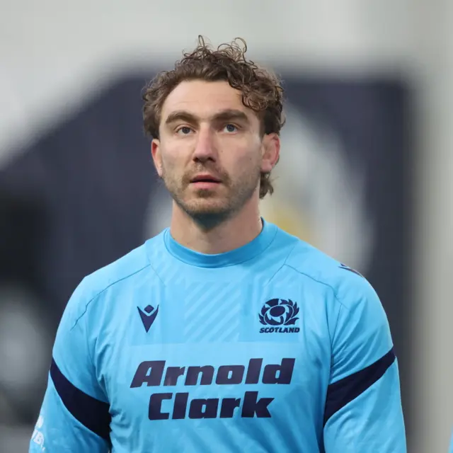 Jamie Ritchie during a Scotland Rugby training session at Oriam, on February 09, 2026, in Edinburgh, Scotland.