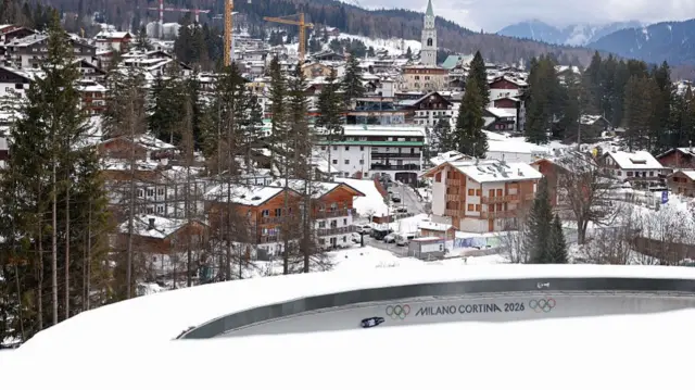 A general view of the Skeleton track