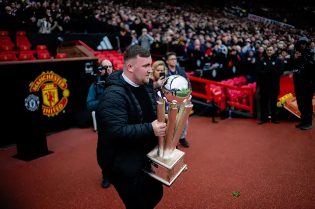 Luke Littler at Old Trafford