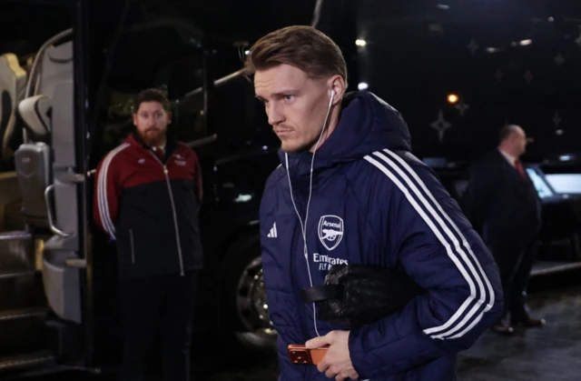 Odegaard arrives