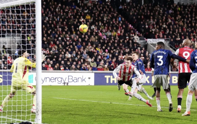 Brentford's Keane Lewis-Potter scores