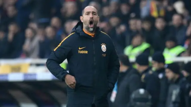 Igor Tudor on the touchline for Galatasaray
