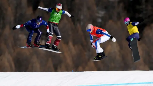 Chloe Trespeuch racing in heat three