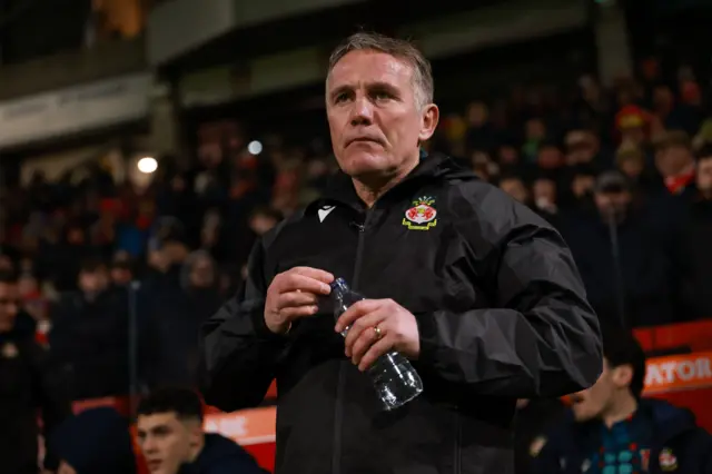 Manager of Wrexham, Phil Parkinson - Wrexham v Ipswich Town