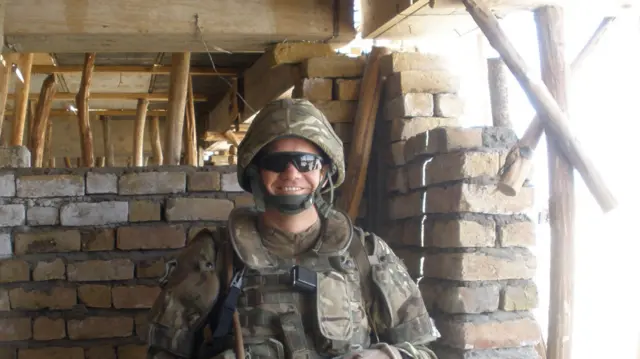 A man in a military uniform.