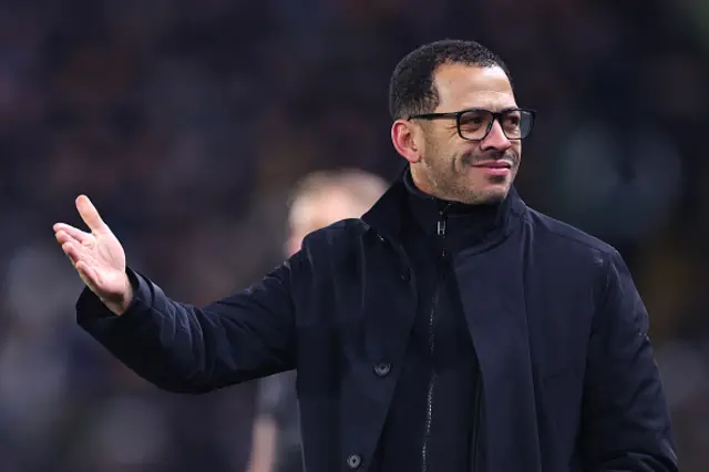 Liam Rosenior looks on