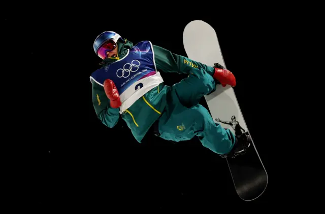 Scotty James in halfpipe qualification
